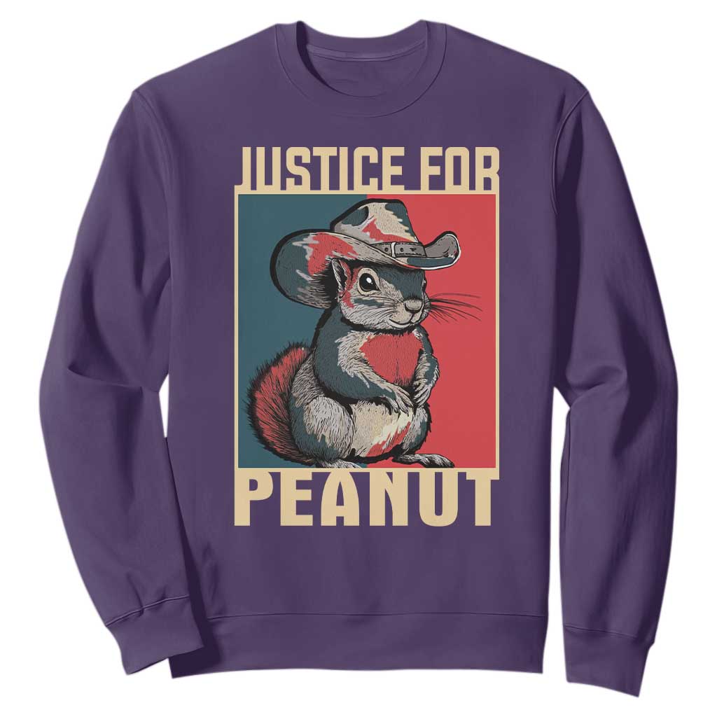 Justice For Peanut The Squirrel 2024 Sweatshirt TS11 Purple Print Your Wear