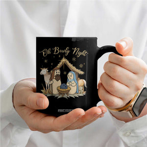 Funny Christmas Bowling Coffee Mug Oh Bowly Night Nativity Scene Bowling Pins TS11 Print Your Wear
