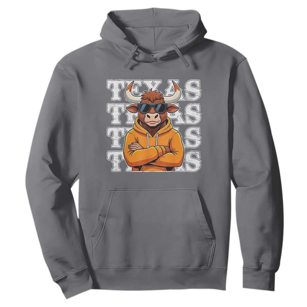 TFL Football Lover Hoodie Vintage Orange Cow Sunglasses Game Day TS11 Charcoal Print Your Wear
