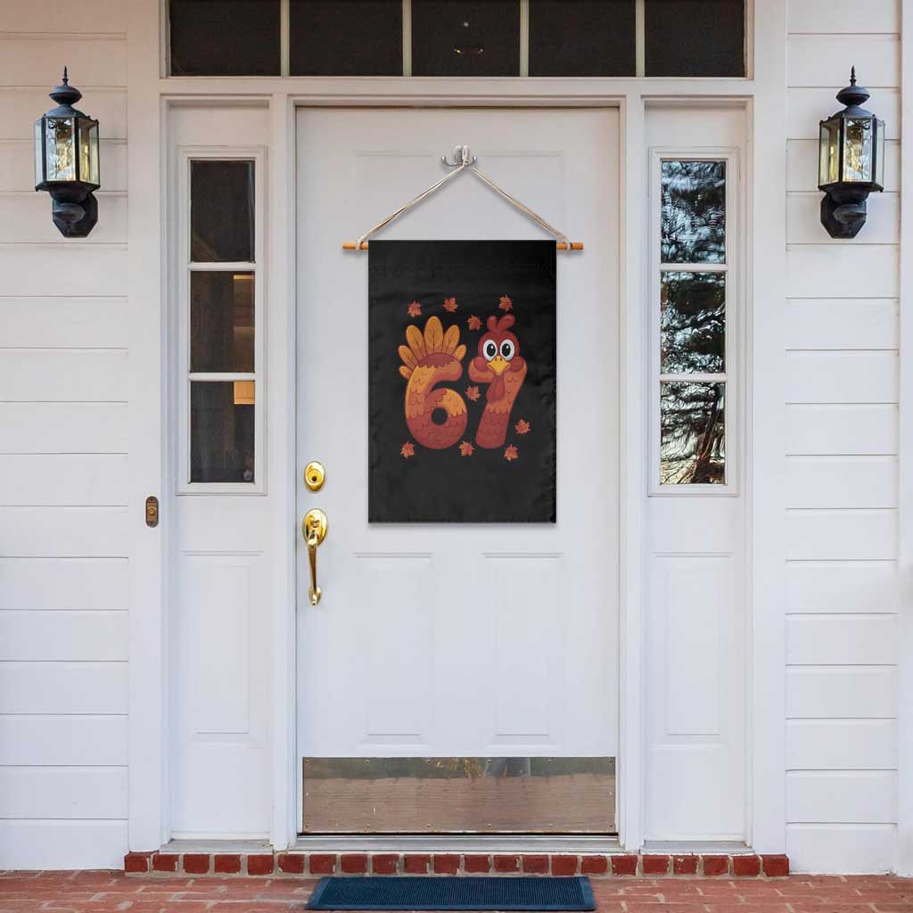 67 Thanksgiving Garden Flag Funny Turkey Thanksgiving Six Seven Meme TS11 Print Your Wear