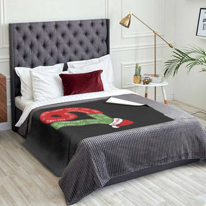 Personalized 67 Christmas Throw Blanket Custom Text Rizz Aura Farming Six Seven Meme Gen Alpha TS11 Print Your Wear