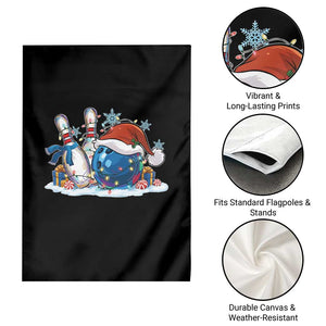 Funny Christmas Bowling Santa Hat Xmas Bowler Garden Flag TS11 Print Your Wear