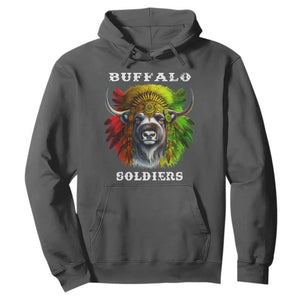 Buffalo Soldiers Hoodie African American Heros Black History Month TS11 Dark Heather Print Your Wear