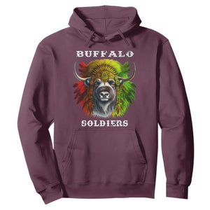 Buffalo Soldiers Hoodie African American Heros Black History Month TS11 Maroon Print Your Wear