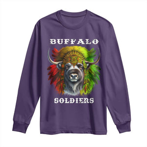 Buffalo Soldiers Long Sleeve Shirt African American Heros Black History Month TS11 Purple Print Your Wear