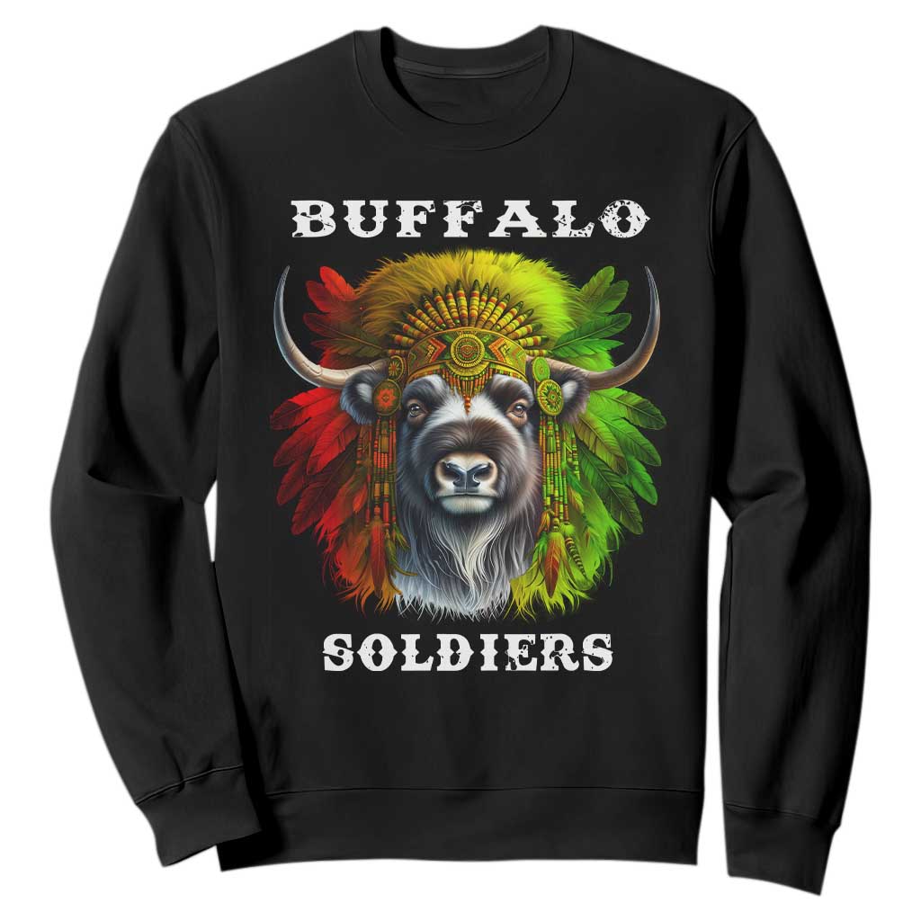 Buffalo Soldiers Sweatshirt African American Heros Black History Month TS11 Black Print Your Wear