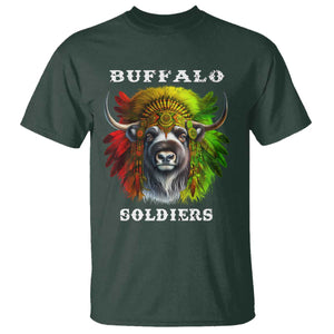 Buffalo Soldiers T Shirt African American Heros Black History Month TS11 Dark Forest Green Print Your Wear