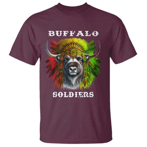 Buffalo Soldiers T Shirt African American Heros Black History Month TS11 Maroon Print Your Wear