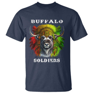 Buffalo Soldiers T Shirt African American Heros Black History Month TS11 Navy Print Your Wear