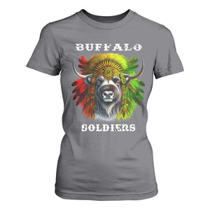 Buffalo Soldiers T Shirt For Women African American Heros Black History Month TS11 Charcoal Print Your Wear