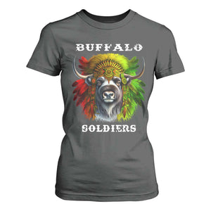 Buffalo Soldiers T Shirt For Women African American Heros Black History Month TS11 Dark Heather Print Your Wear