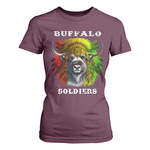 Buffalo Soldiers T Shirt For Women African American Heros Black History Month TS11 Maroon Print Your Wear