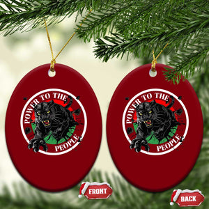 Power To The People Black Panther Party Ceramic Ornament Black History Month TS11 Print Your Wear