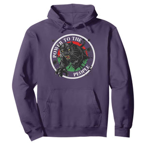 Power To The People Black Panther Party Hoodie Black History Month TS11 Purple Print Your Wear