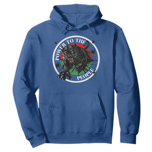 Power To The People Black Panther Party Hoodie Black History Month TS11 Royal Blue Print Your Wear