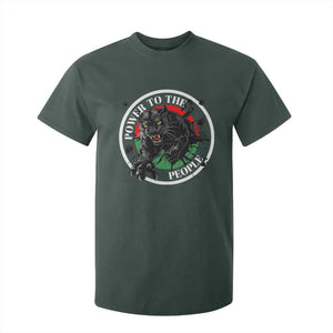 Power To The People Black Panther Party T Shirt For Kid Black History Month TS11 Dark Forest Green Print Your Wear