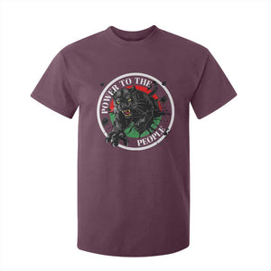 Power To The People Black Panther Party T Shirt For Kid Black History Month TS11 Maroon Print Your Wear