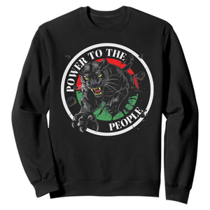 Power To The People Black Panther Party Sweatshirt Black History Month TS11 Black Print Your Wear