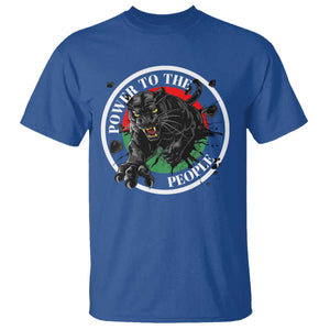 Power To The People Black Panther Party T Shirt Black History Month TS11 Royal Blue Print Your Wear