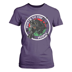 Power To The People Black Panther Party T Shirt For Women Black History Month TS11 Purple Print Your Wear