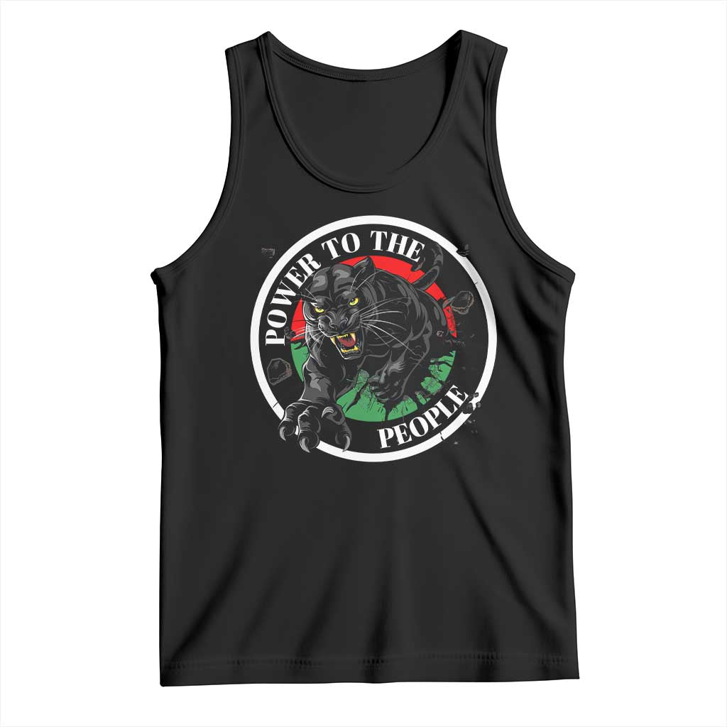 Power To The People Black Panther Party Tank Top Black History Month TS11 Black Print Your Wear