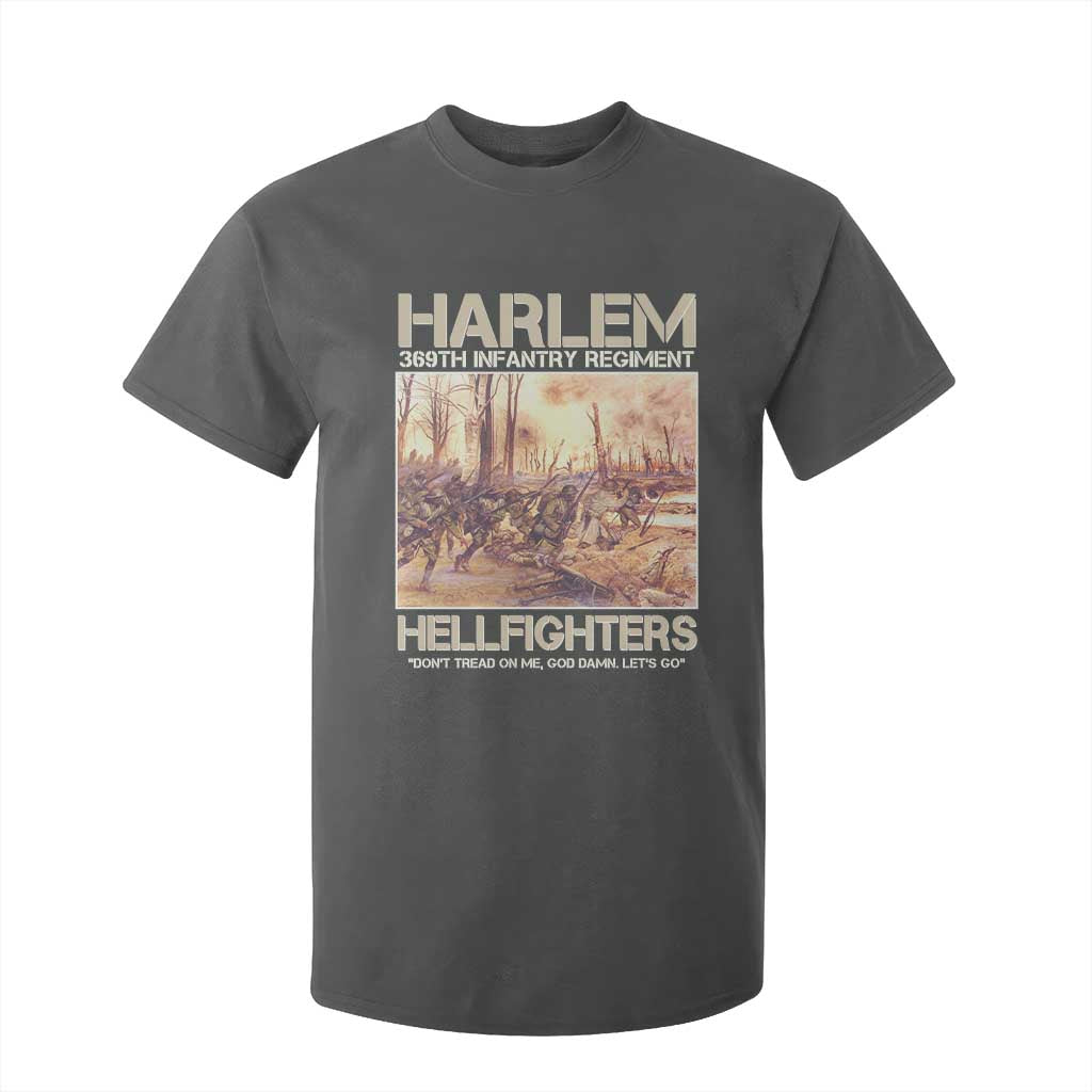 Harlem Hellfighters T Shirt For Kid 369th Infantry Regiment Don't Tread On Me Let's Go Black History Month TS11 Dark Heather Print Your Wear