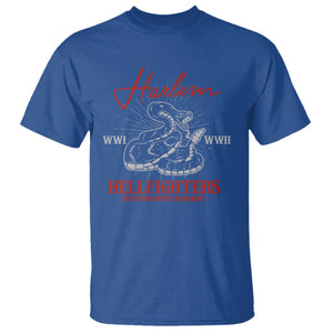 Harlem Hellfighters T Shirt 369th Infantry Regiment Black Snake Black History Month TS11 Royal Blue Print Your Wear