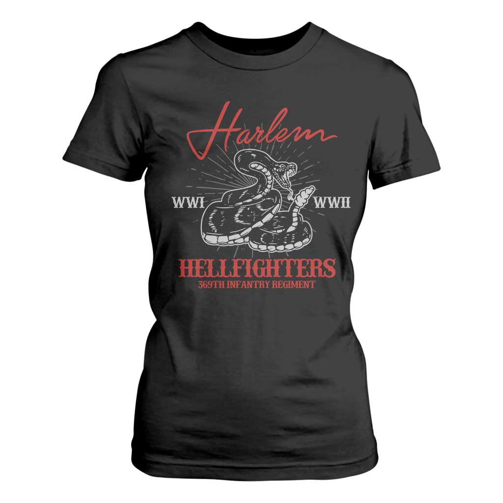 Harlem Hellfighters T Shirt For Women 369th Infantry Regiment Black Snake Black History Month TS11 Black Print Your Wear