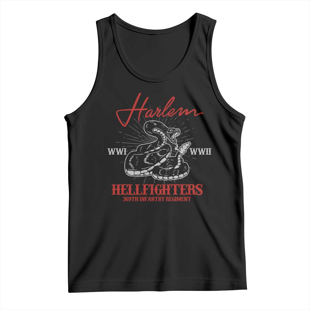 Harlem Hellfighters Tank Top 369th Infantry Regiment Black Snake Black History Month TS11 Black Print Your Wear