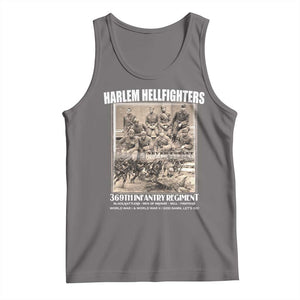 Never Forget Harlem Hellfighters Tank Top 369TH Infantry Regiment Black God Damn Let's Go TS11 Deep Heather Print Your Wear