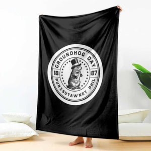 Punxsutawney Phil Groundhog Day Throw Blanket Funny Woodchuck Day 1887 TS11 Print Your Wear