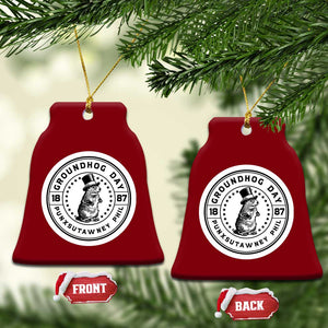 Punxsutawney Phil Groundhog Day Ceramic Ornament Funny Woodchuck Day 1887 TS11 Print Your Wear