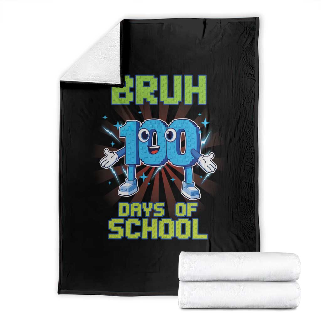 Bruh I Survived 67 33 Days Of School Throw Blanket Funny 100th Days of School 67 Game Meme TS11 Black Print Your Wear