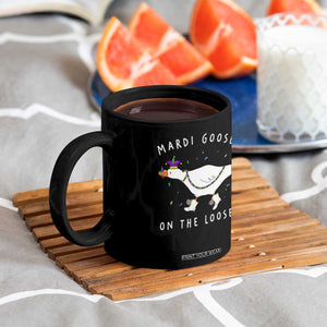 Mardi Goose On The Loose Coffee Mug Funny Mardi Gras Carnival Parade TS11 Print Your Wear