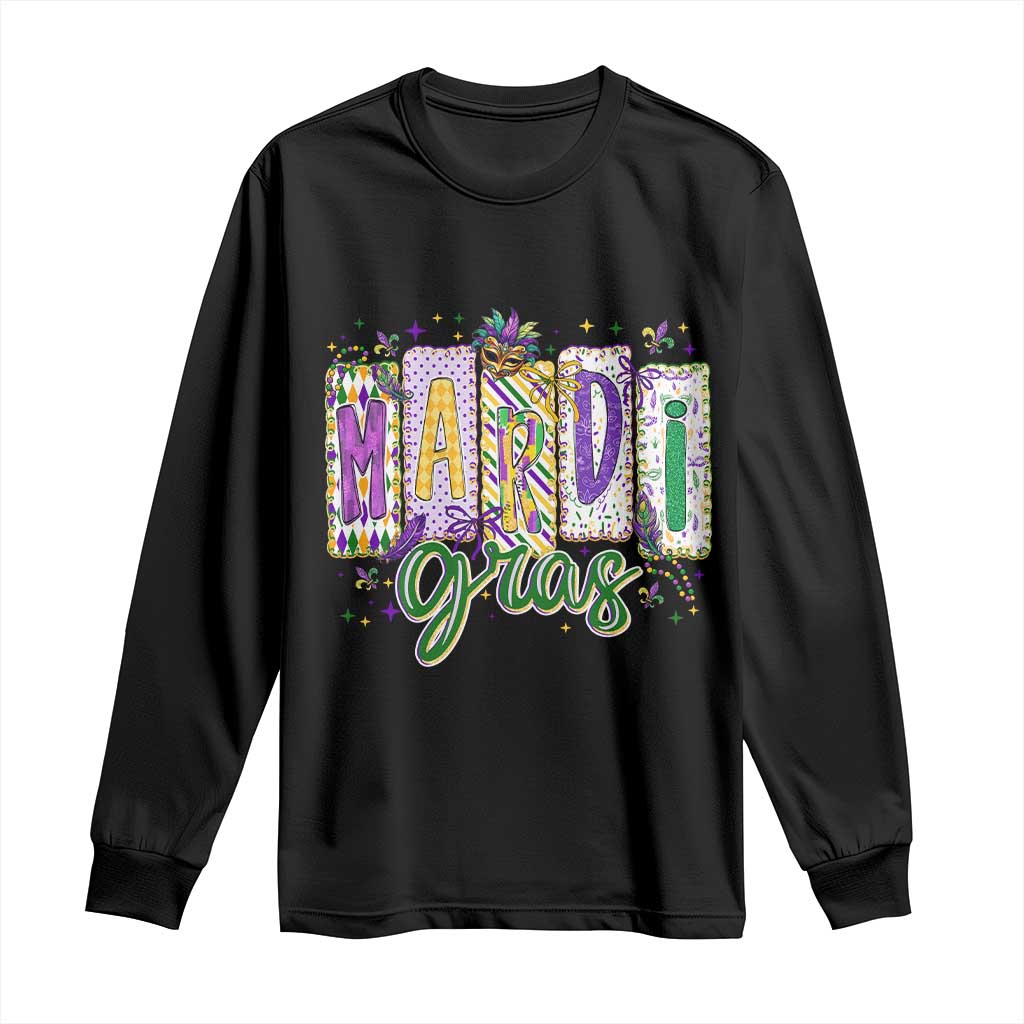 Mardi Gras Long Sleeve Shirt New Orleans Carnival Girly Fat Tuesday TS11 Black Print Your Wear
