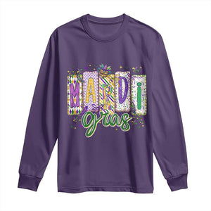 Mardi Gras Long Sleeve Shirt New Orleans Carnival Girly Fat Tuesday TS11 Purple Print Your Wear