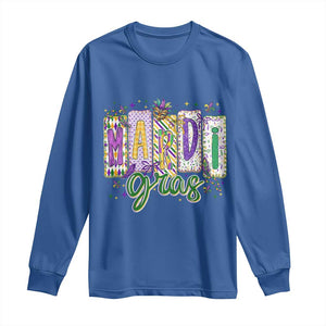 Mardi Gras Long Sleeve Shirt New Orleans Carnival Girly Fat Tuesday TS11 Royal Blue Print Your Wear