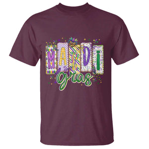 Mardi Gras T Shirt New Orleans Carnival Girly Fat Tuesday TS11 Maroon Print Your Wear