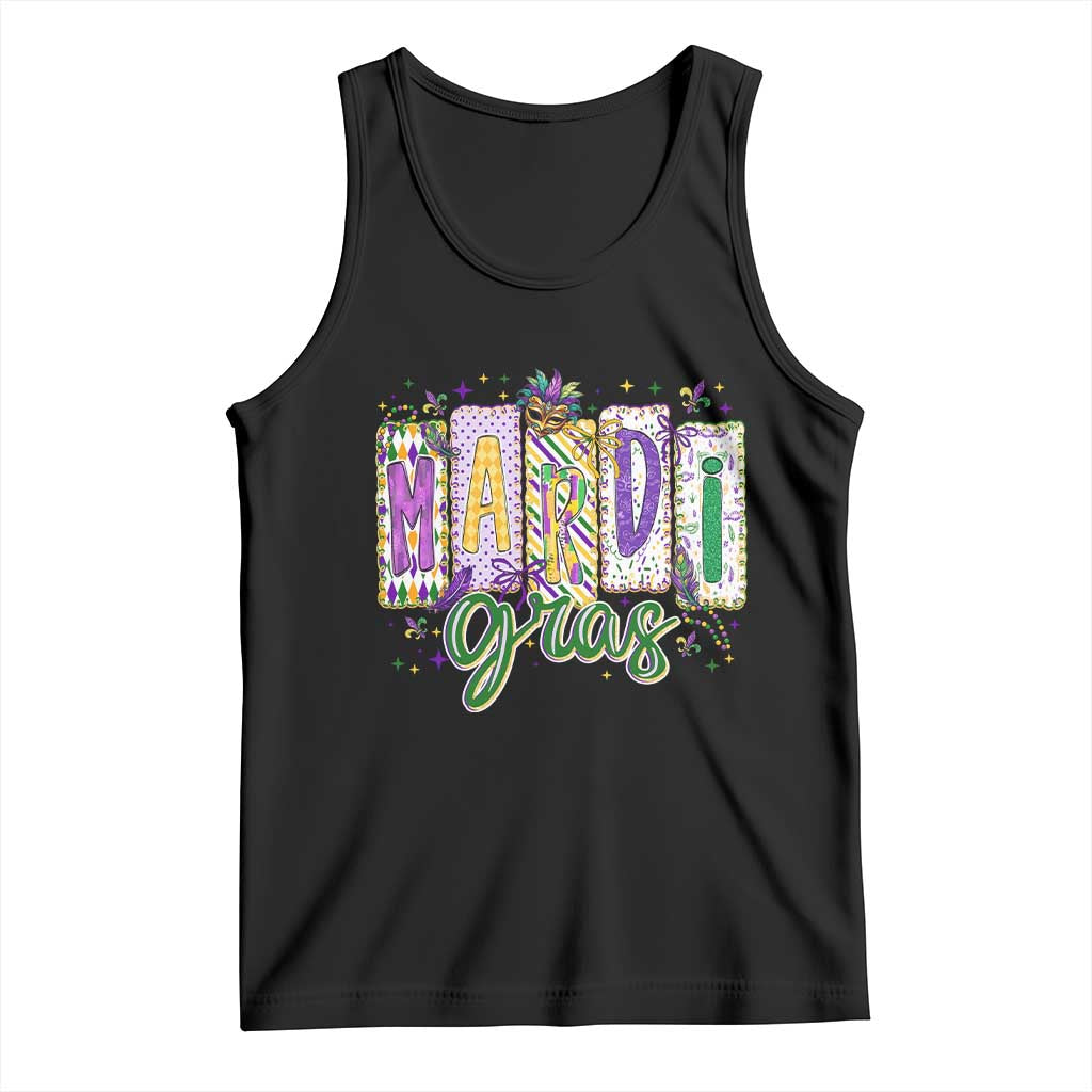 Mardi Gras Tank Top New Orleans Carnival Girly Fat Tuesday TS11 Black Print Your Wear