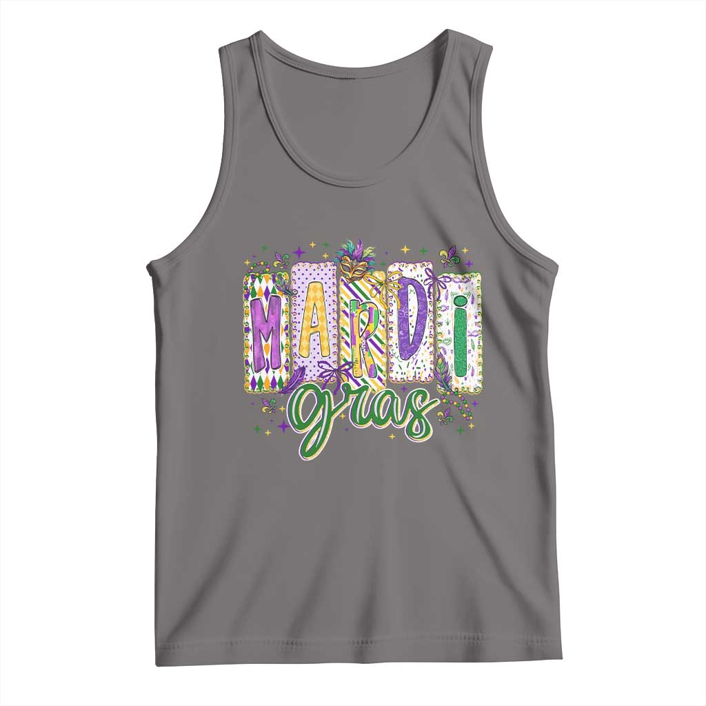 Mardi Gras Tank Top New Orleans Carnival Girly Fat Tuesday TS11 Deep Heather Print Your Wear