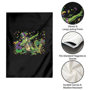 Funny Dabbing Alligator 67 Mardi Gras Six Seven Meme Garden Flag TS11 Print Your Wear