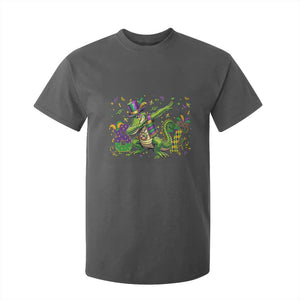 Funny Dabbing Alligator 67 Mardi Gras Six Seven Meme T Shirt For Kid TS11 Dark Heather Print Your Wear