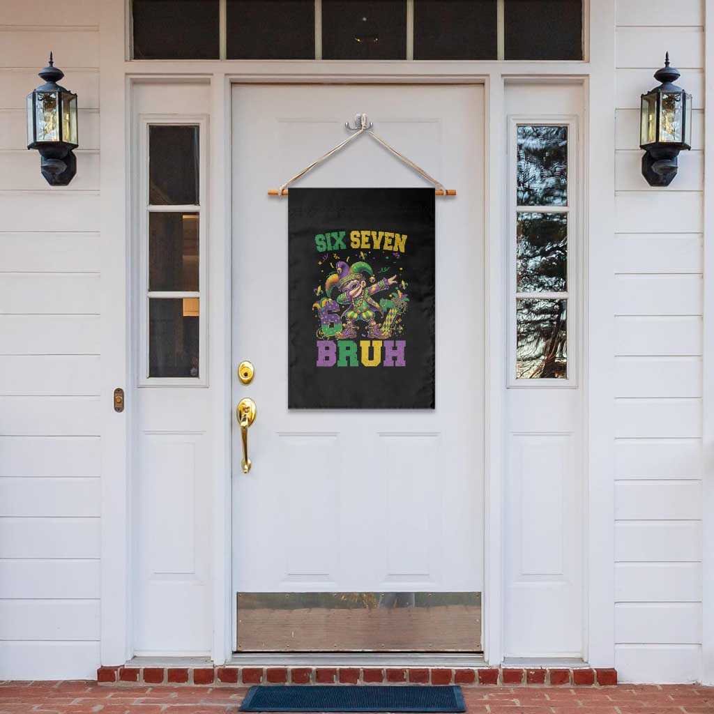 Funny 67 Mardi Gras Garden Flag Six Seven Bruh Dabbing Jester TS11 Print Your Wear