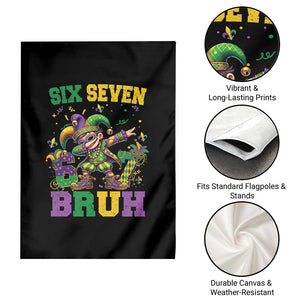 Funny 67 Mardi Gras Garden Flag Six Seven Bruh Dabbing Jester TS11 Print Your Wear