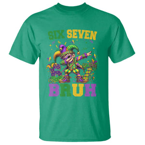 Funny 67 Mardi Gras T Shirt Six Seven Bruh Dabbing Jester TS11 Irish Green Print Your Wear