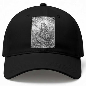 Funny Medieval Frog Knight Riding Weirdcore Snail Baseball Cap