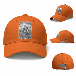 Funny Medieval Frog Knight Riding Weirdcore Snail Baseball Cap