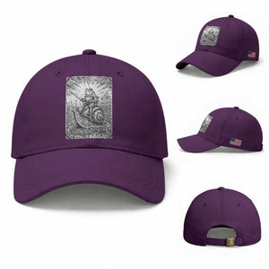 Funny Medieval Frog Knight Riding Weirdcore Snail Baseball Cap