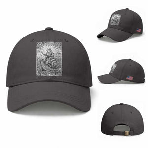 Funny Medieval Frog Knight Riding Weirdcore Snail Baseball Cap