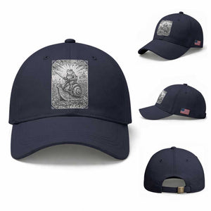 Funny Medieval Frog Knight Riding Weirdcore Snail Baseball Cap